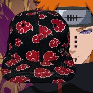 NWOT Vintage 2002 Naruto Akatsuki Shippuden Manga Anime Cosplay Snapback Hat Cap